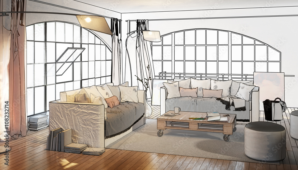 Postindustiral Loft Design (conception)