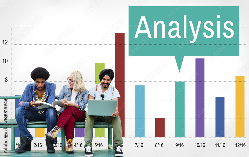 分析分析图表增长统计概念