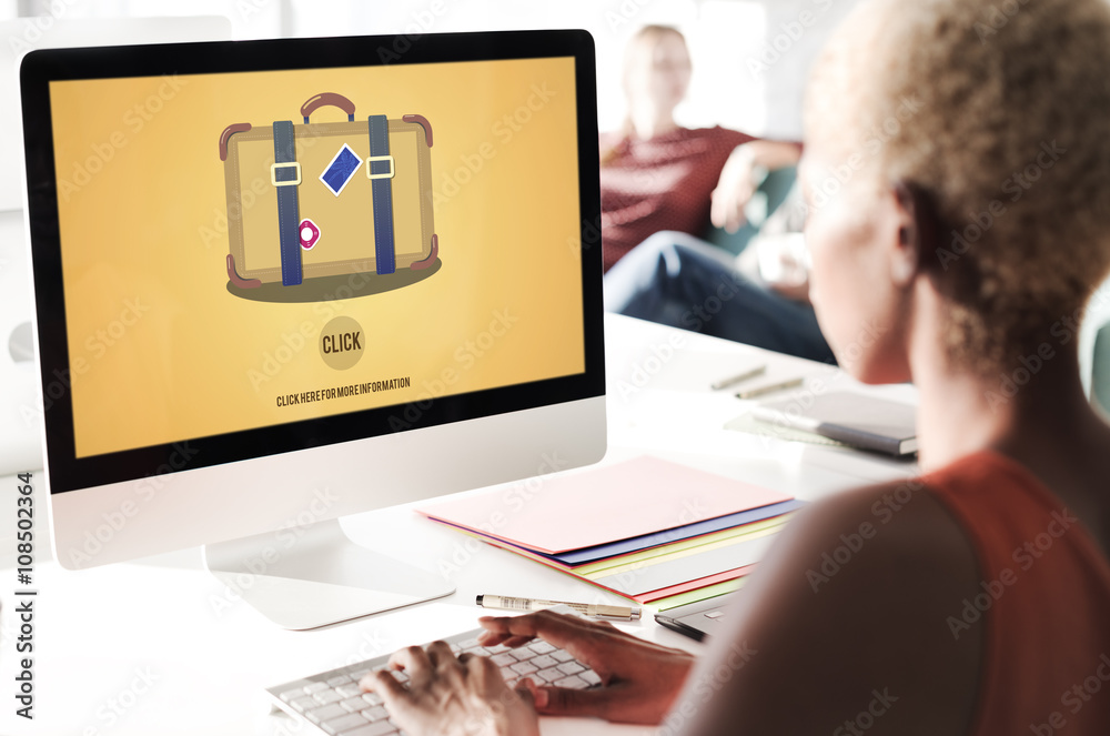 Travel Luggage Suitcase Journey Click Concept