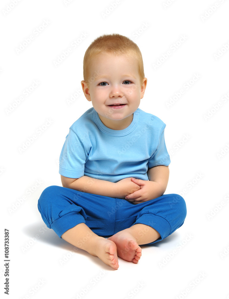  boy isolated on white