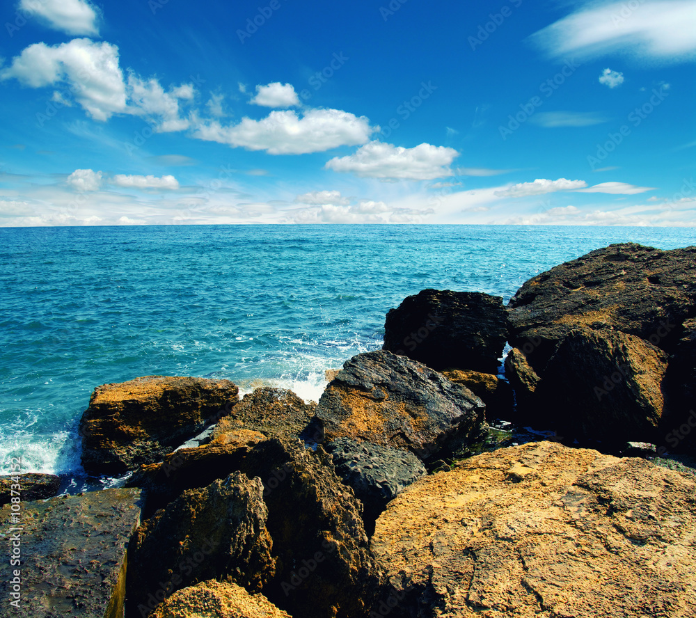 beach and sea