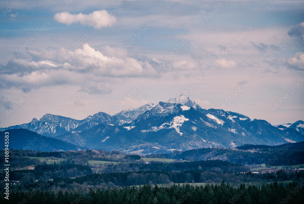 Blick vom Taubenstein zum Wendelstein