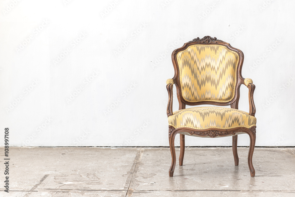 classic chair style in vintage room