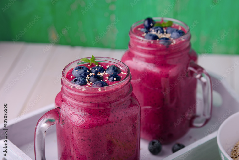 blueberry smoothies