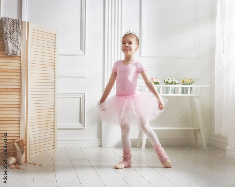 girl in a pink tutu