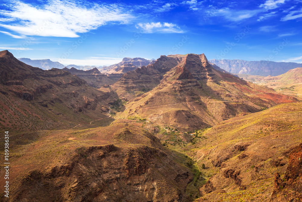 Mountain landscape of Gran Canaria island, Spain