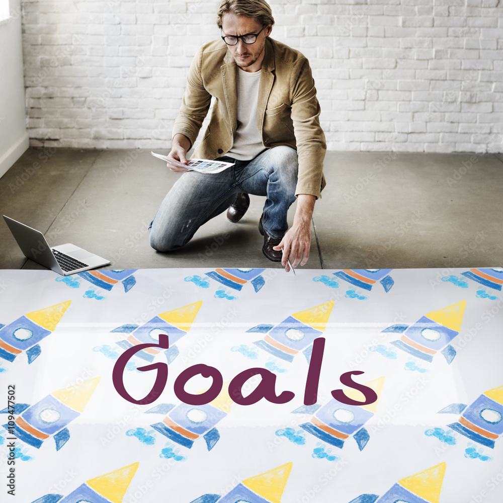 Goals Aim Aspiration Dreams Inspiration Target Concept