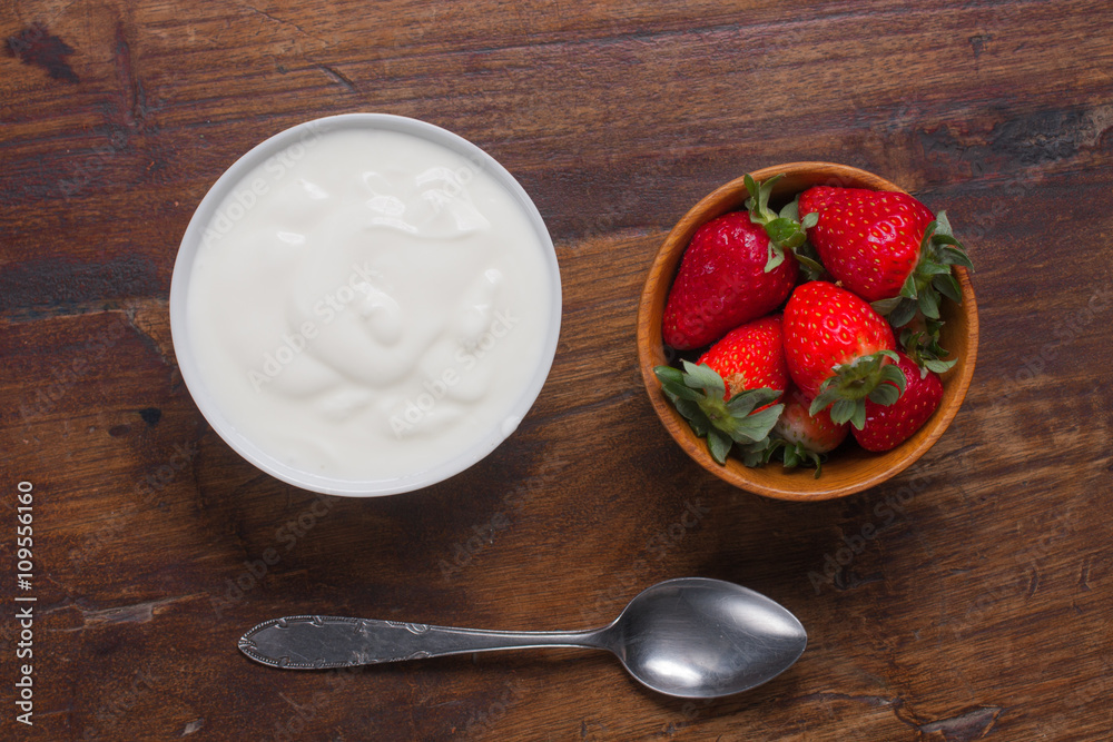 Yogurt and Strawberry