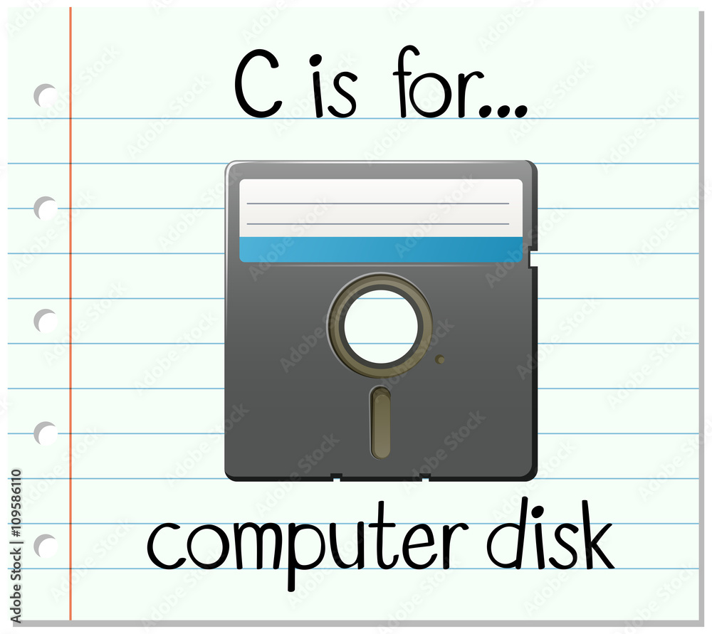 闪存盘字母C用于计算机磁盘