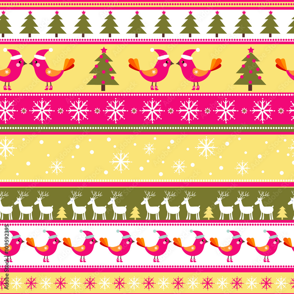 Seamless Christmas pattern. Seamless pattern with New Years.