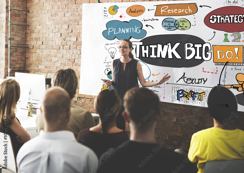 Think Big Positive Optimism Idea Intention Concept