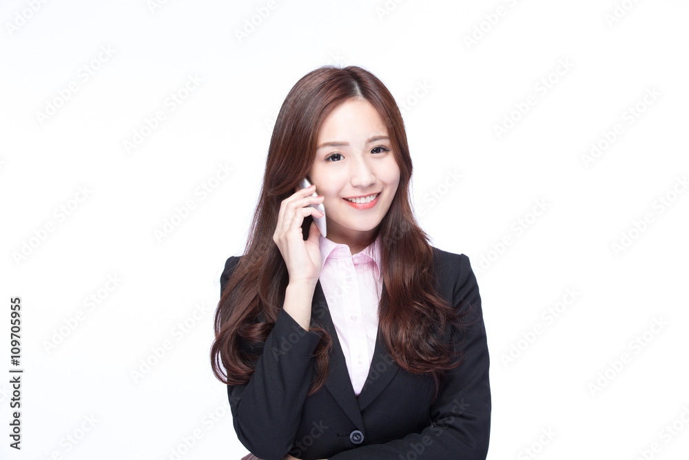 businesswoman talking on the phone