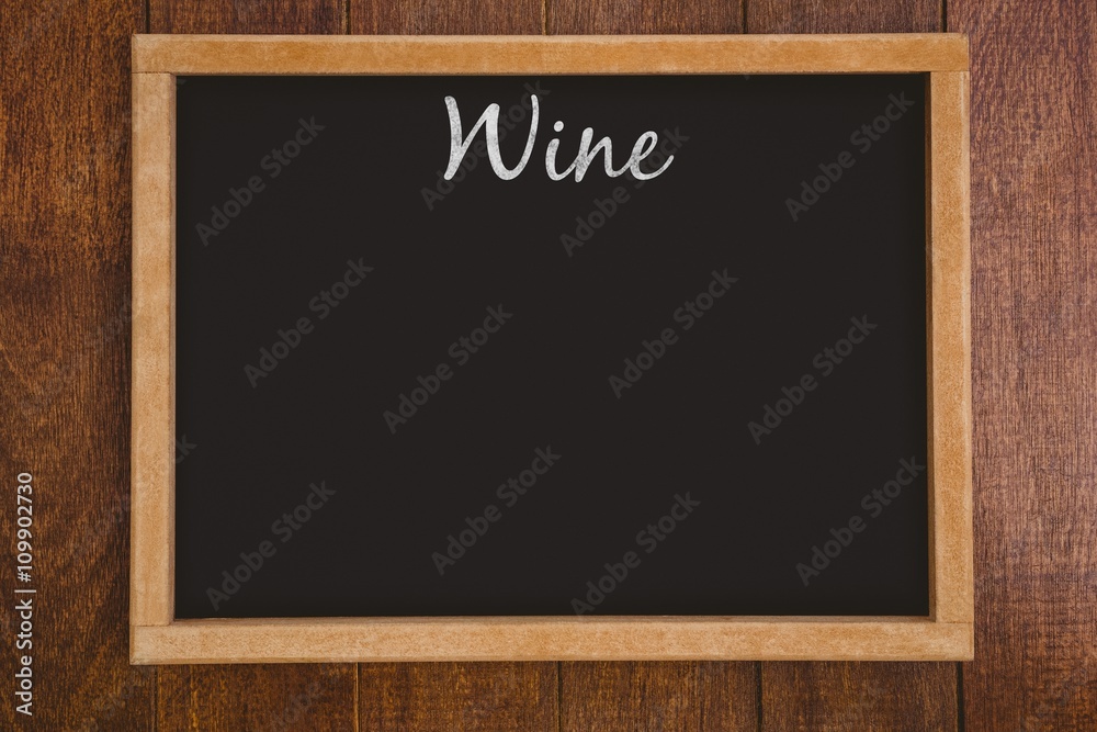 Composite image of wine message