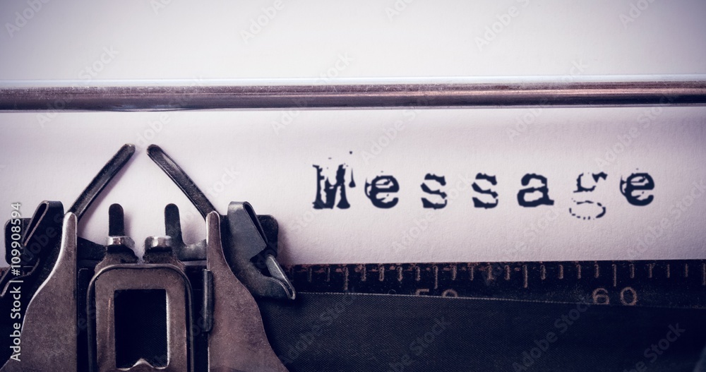 Composite image of message message 