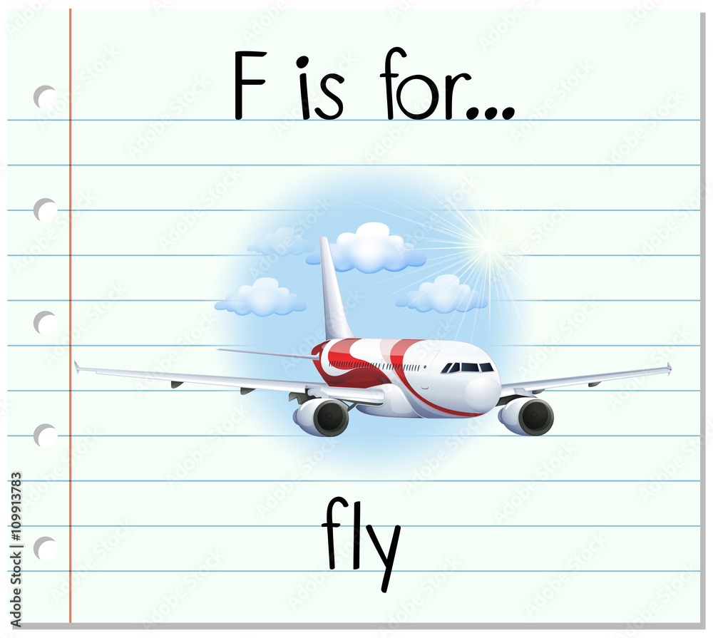 Alphabet  F is for fly