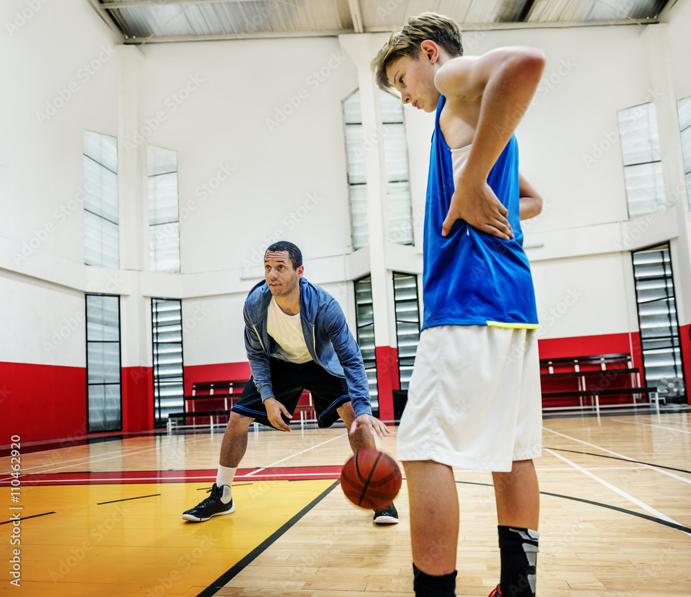 Coach Team Athlete Basketball Bounce Sport Concept