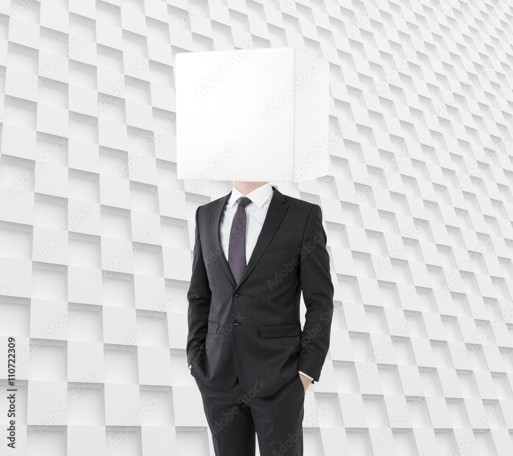 Box head patterned background