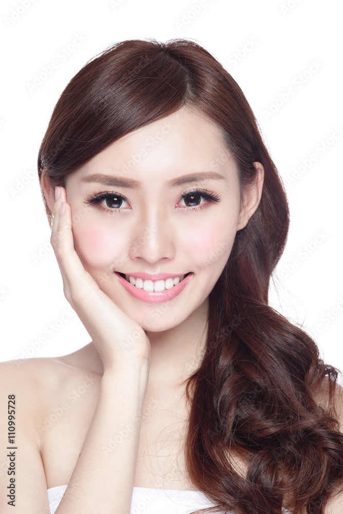 Beauty woman with charming smile