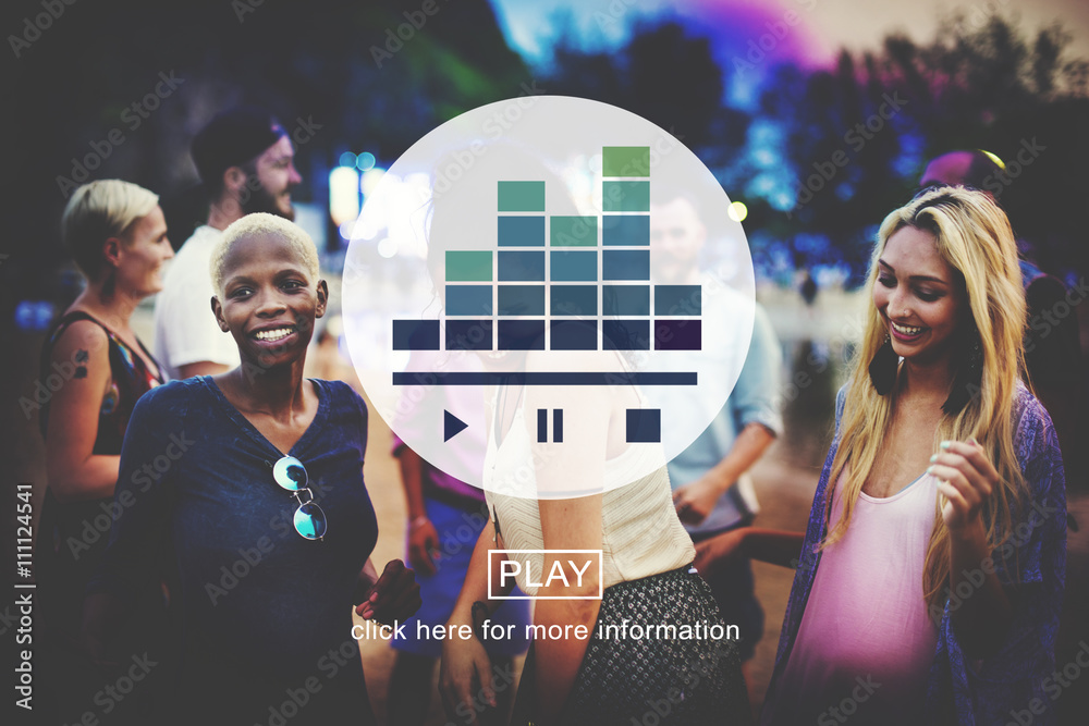 Music Player Media Audio Play Concept