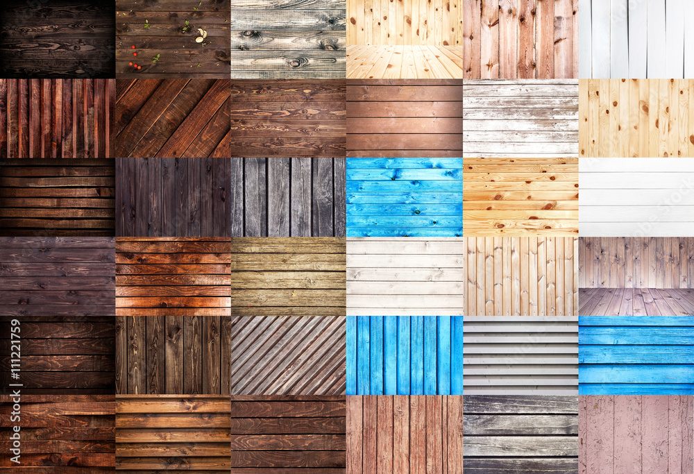 Wooden textures. Big set of wood backgrounds for web design.