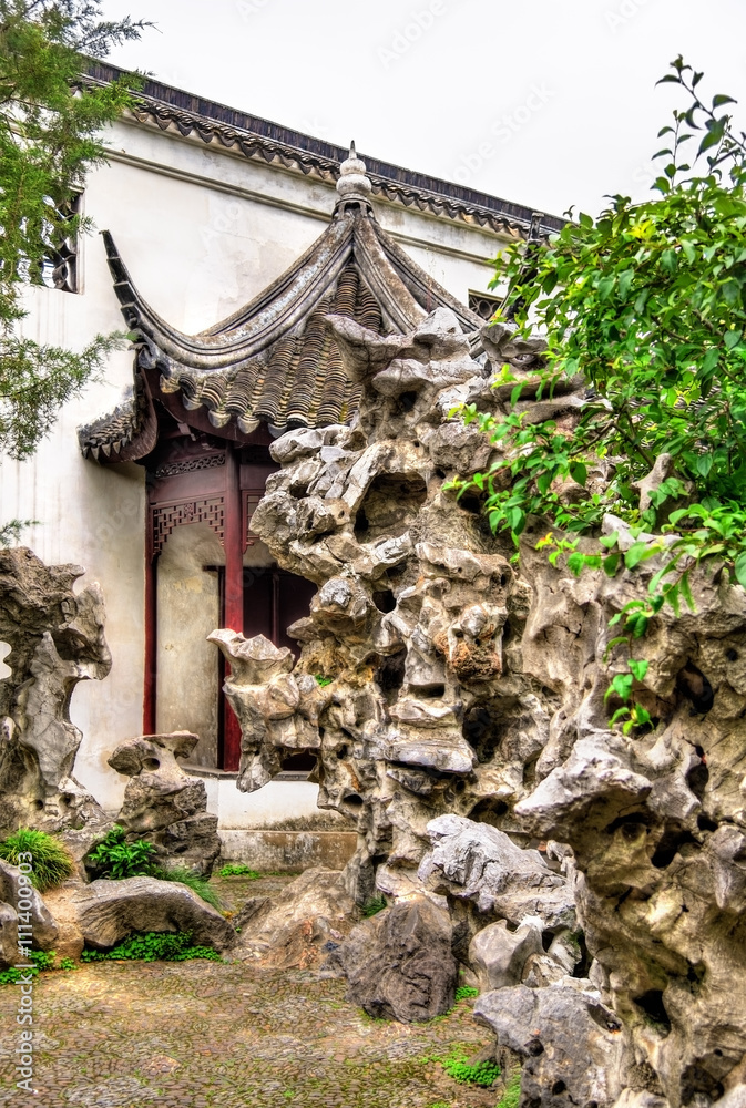 The Lion Grove Garden, a UNESCO heritage site in China