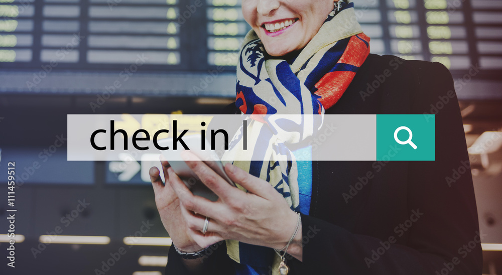 Airport Arrivals Boarding Check In Transportation Concept