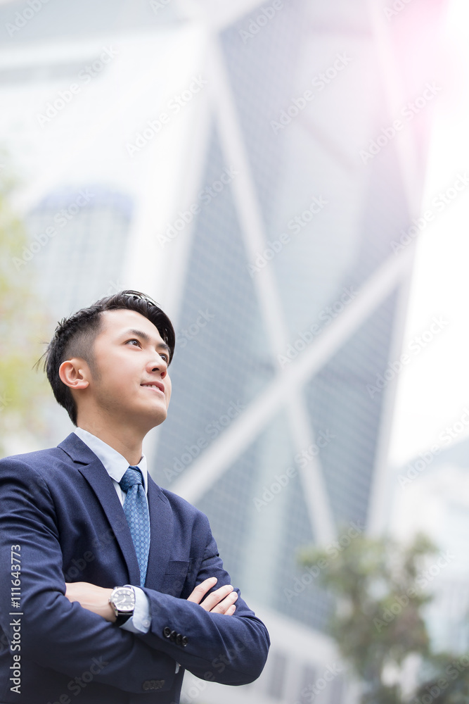 商务人士微笑看起来很有意思