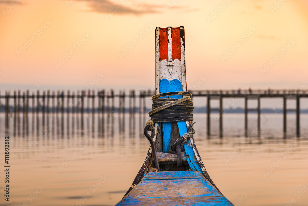 U-Bein Bridge from a Boat