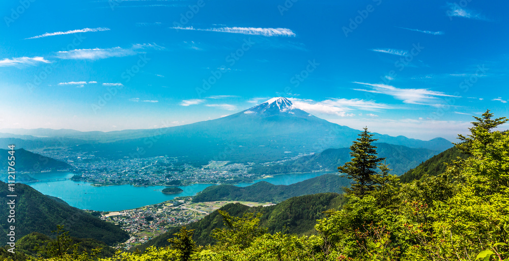 富士山と河口湖