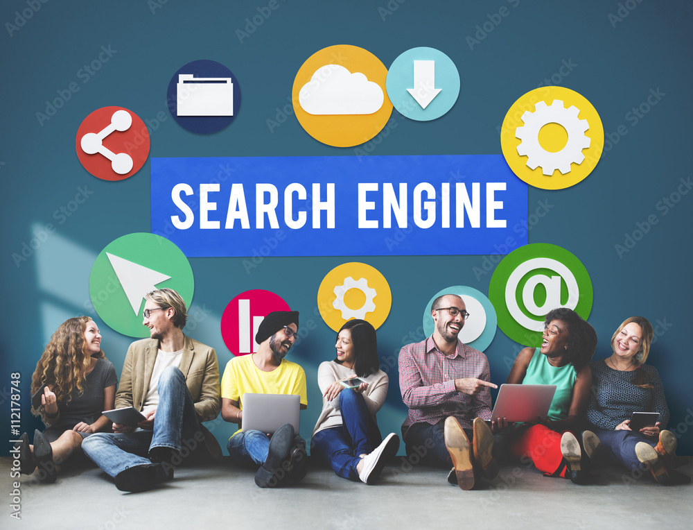 Seo Search Engine Optimization Searching Concept