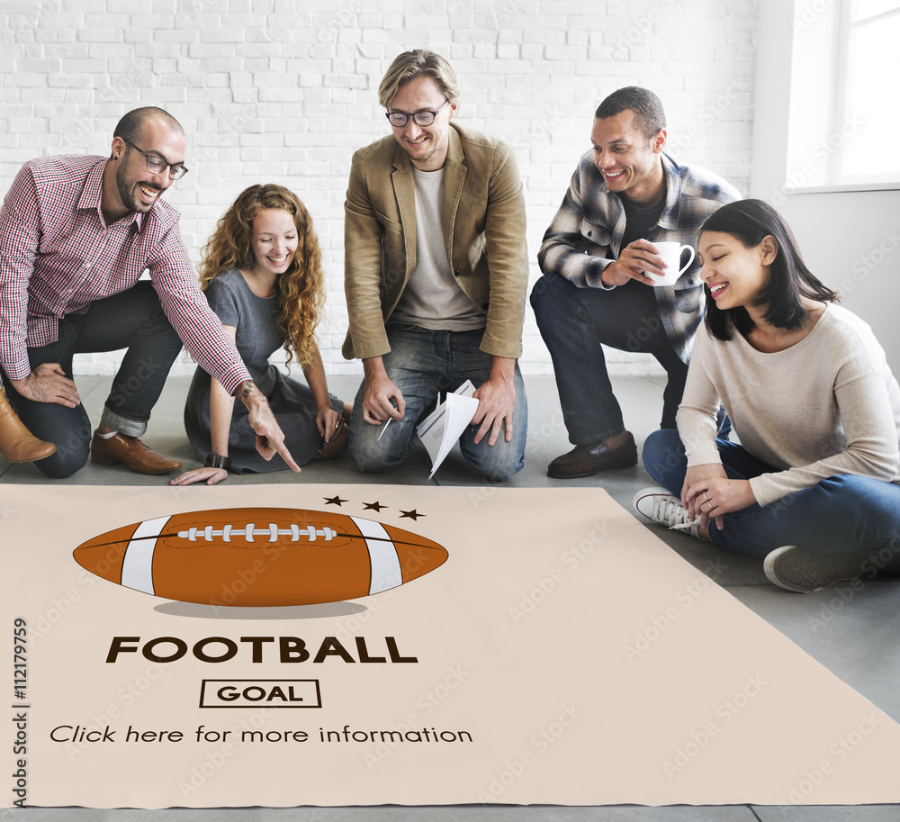 Football Game Ball Play Sports Graphics Concept