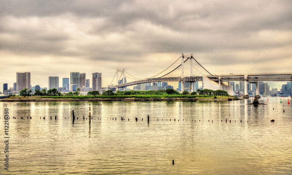 Tokyo Bay with the Rainbow Bridge