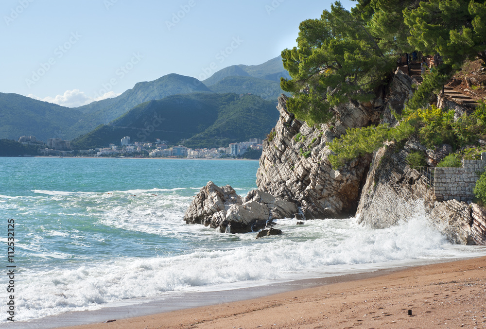  Adriatic Sea in St. Stephen in Montenegro.