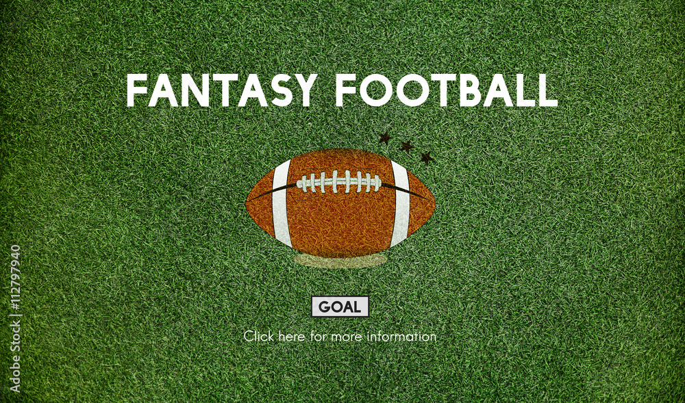 Fantasy Football Ball Rugby Game Concept