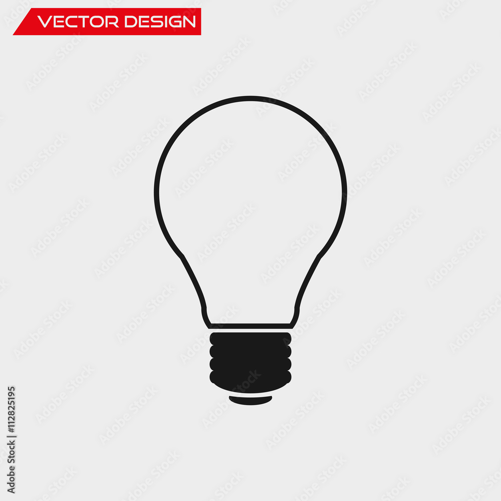 Vector lightbulb icon