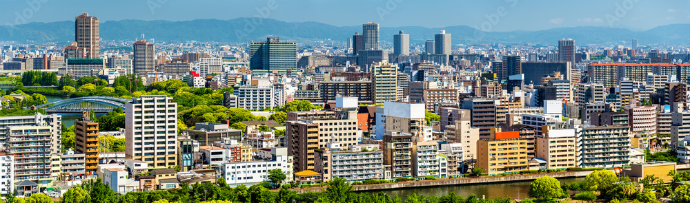 日本大阪市天际线