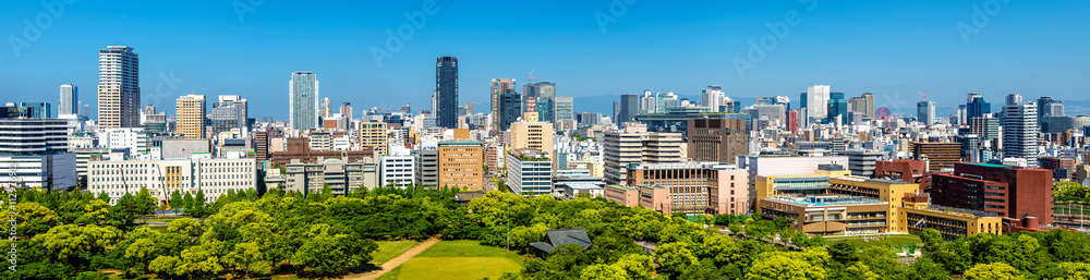 日本大阪市的天际线