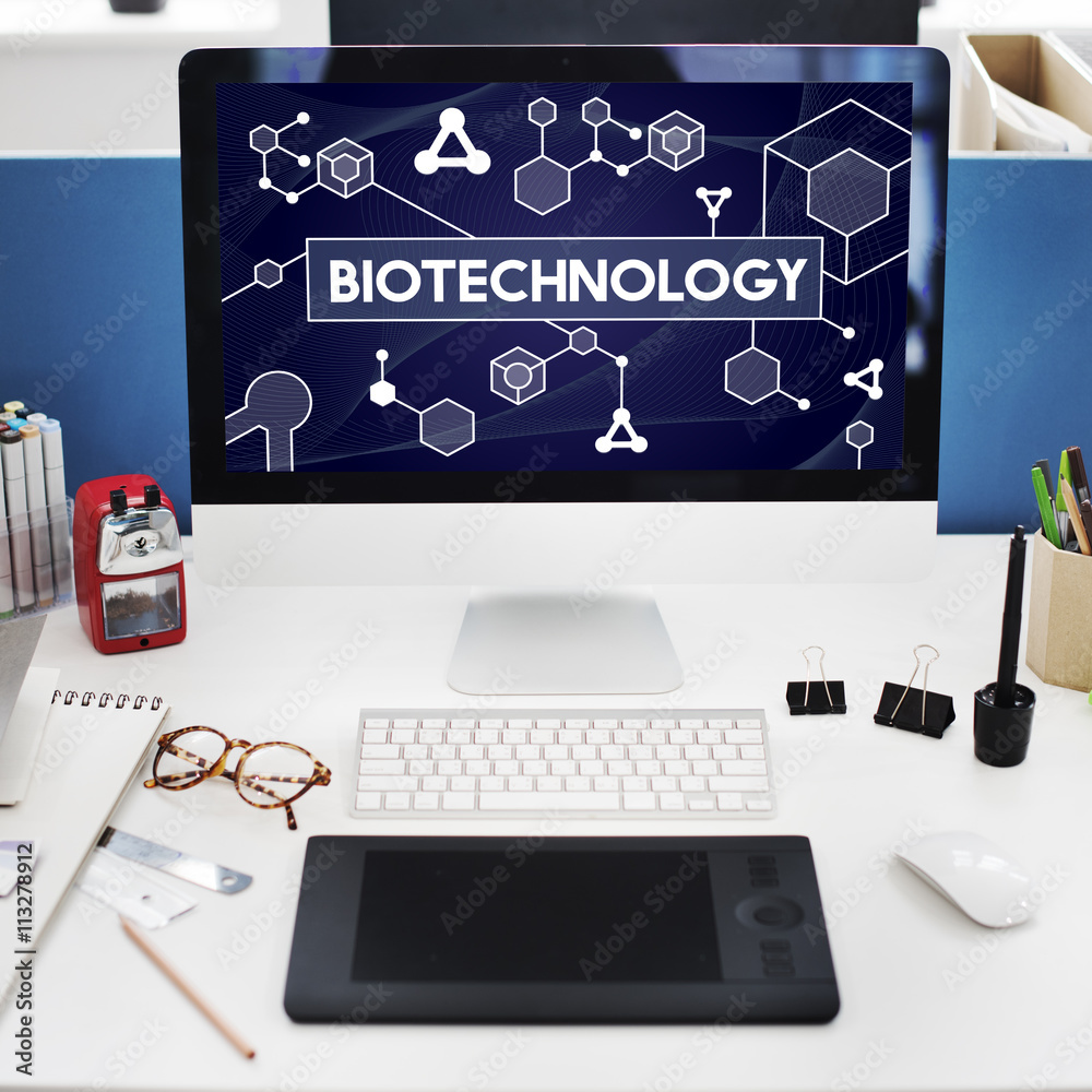 Biotechnology DNA Cell Molecule Experiment Research Concept