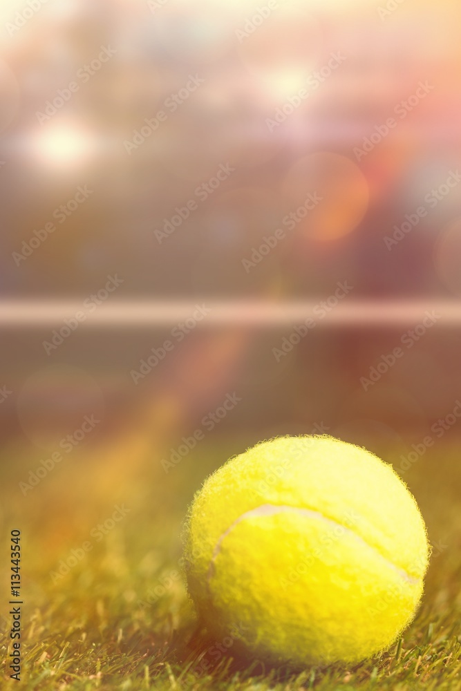 Close up of tennis ball