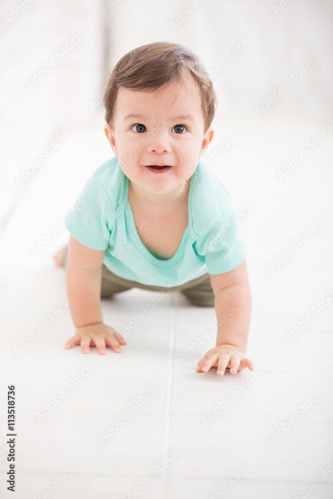 crawling baby boy