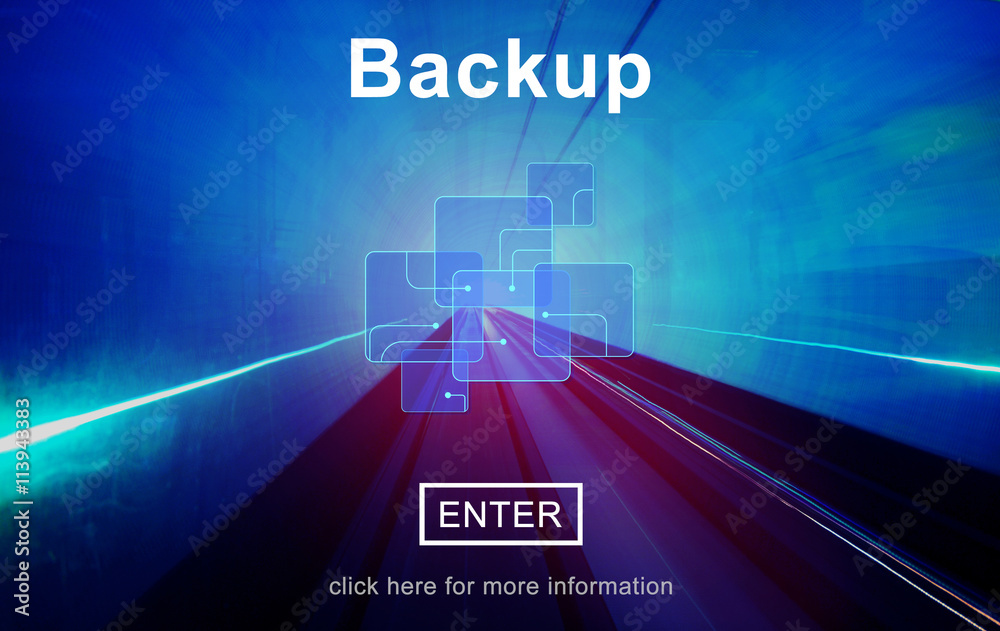 Backup Data Storage Restore Database Concept