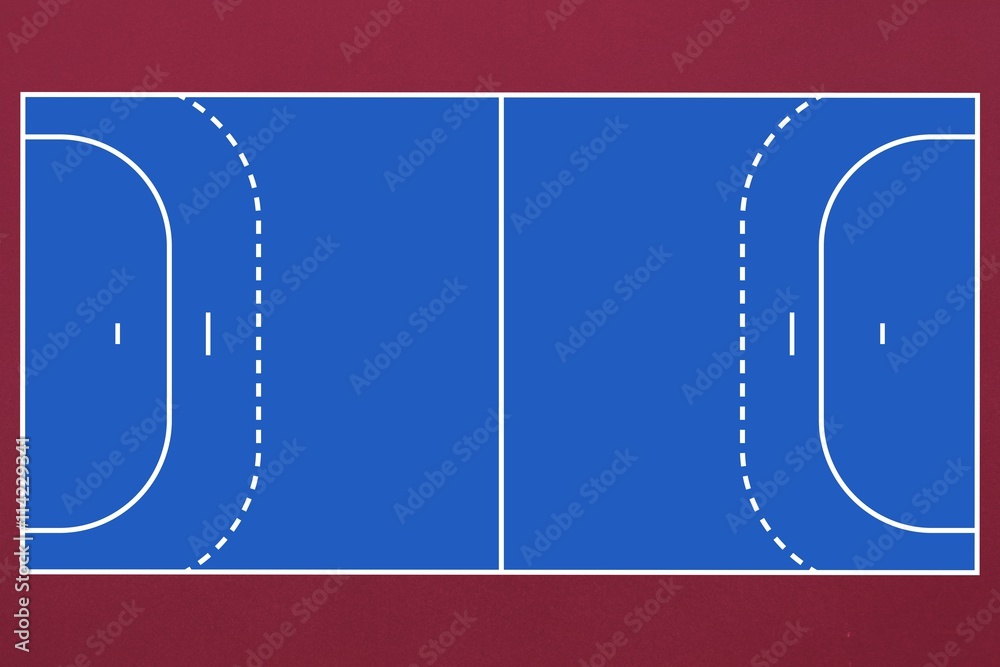 Digital image of handball field 