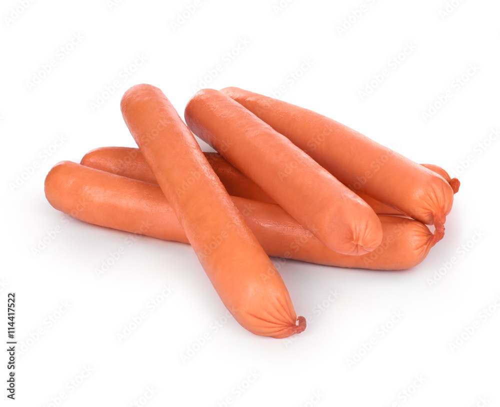 sausage on a white background