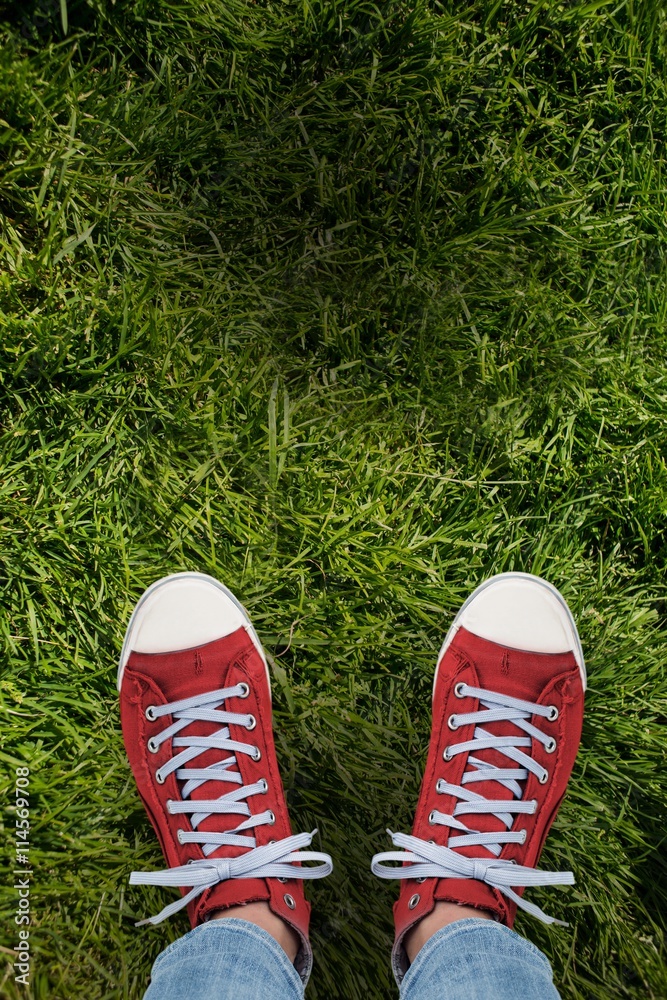 Composite image of casual shoes