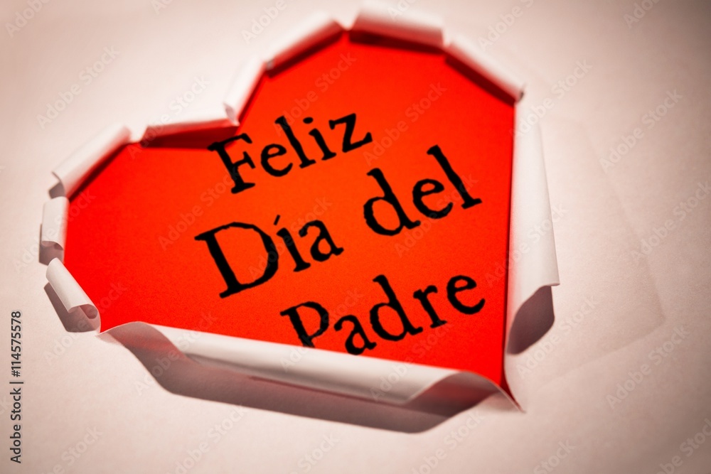 Composite image of word feliz dia del padre