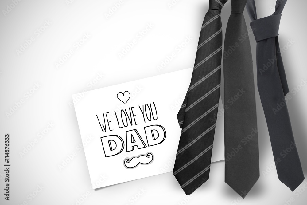 Composite image of fathers day greeting