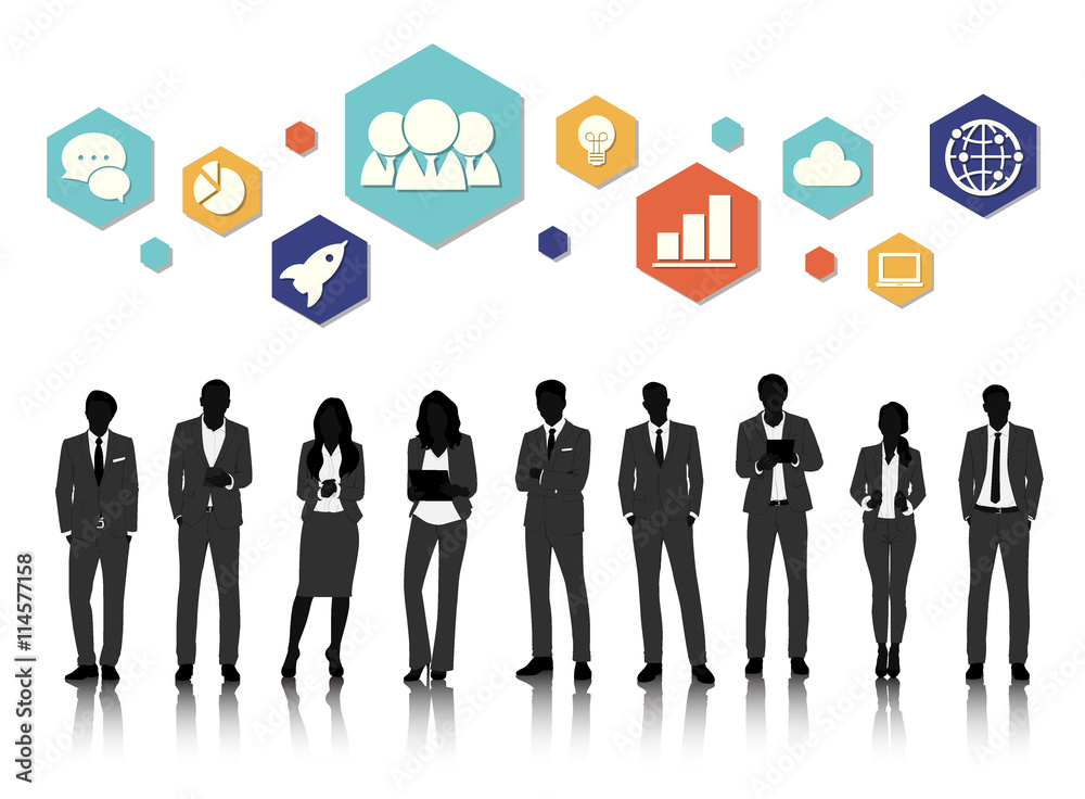 Vector UI Illustration Business People Concept