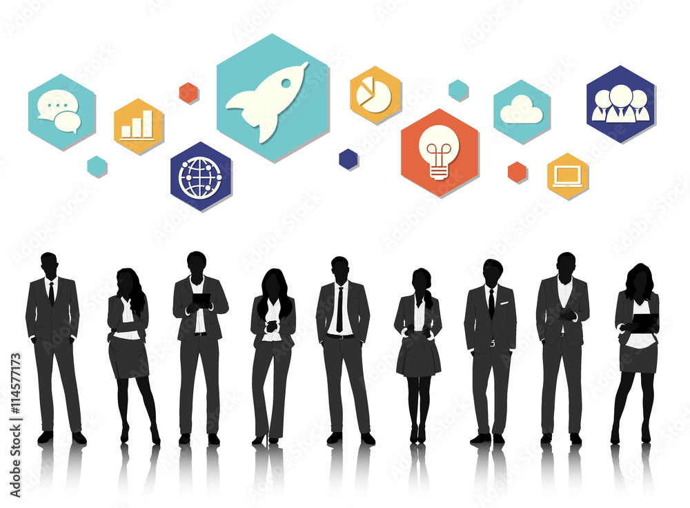 Vector UI Illustration Business People Concept