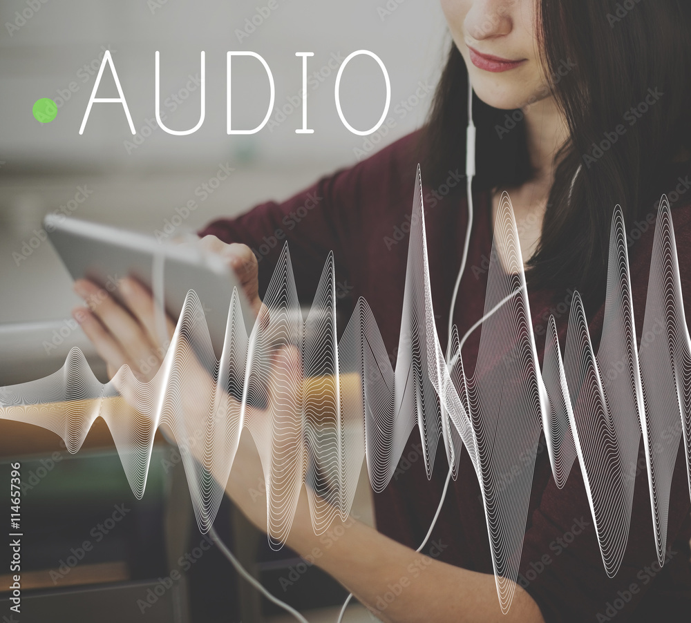 Audio Listening Noise Sound Wave Technology Concept