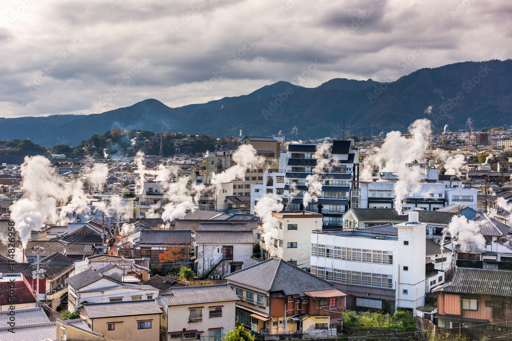 别府，日本城市景观